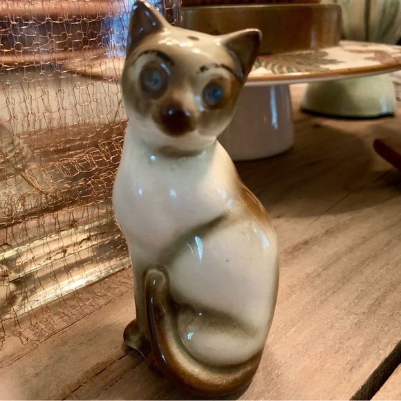 🌱Vintage Siamese Cat Ceramic~farmhouse~trinkets~granny core~cottage core~pets - Picture 7 of 10